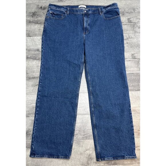 Abercrombie Fitch Jeans Womens 36 22 Tall 90s Relaxed High Rise Baggy Wide 47x33 - Picture 1 of 9